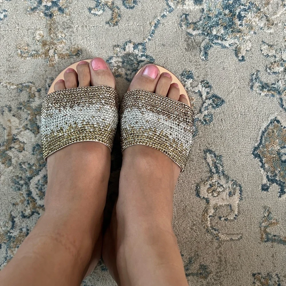 Beautiful bling sandals Giuseppe Zanotty  size9 - Picture 2 of 6